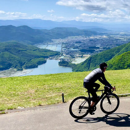 長野県大町市 / 小熊山から望む木崎湖