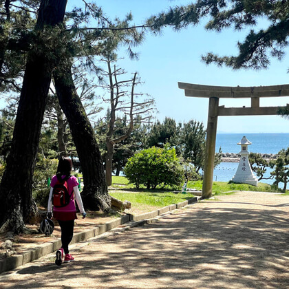 兵庫県明石市 / 海を臨む住吉神社