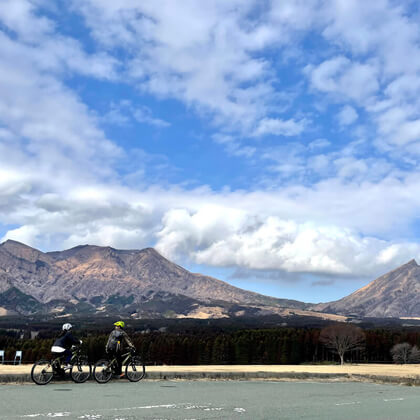 熊本県高森町 / 月廻り公園から望む阿蘇五岳