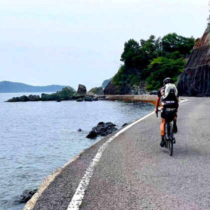 大分県大分市 / 佐賀関のサイクリングロード